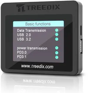 USB Cable Tester with 2.4" Color Screen for eMarker Reading, PD 3.0/3.1 Detection, Resistor and Continuity Check, Compatible with Lightning, Type-C, Micro-B 2.0/3.0, and Mini-B Cables