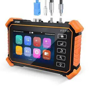New Upgraded OTDR Optical Fiber Tester, Fiber Network Tester Support Event Map Optical Power Meter OLS(Loss Test) VFL LS(Light Source) Length Ping POE Test, IP Scan RJ45 Network Tools