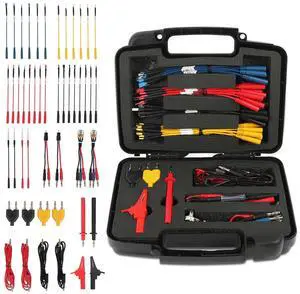 48PCS Automotive Circuit Test Leads Kit Electrical Breakout Leads Automotive Kit Multi Function Auto Diagnostic Tools Multimeter Test Leads Kit