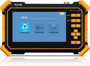 CCTV Tester Monitor Auto HD Coaxial Camera Tester 4K 8MP TVI/CVI/AHD/CVBS Analog Video Monitor 4.3 inch TFT-LCD Screen PTZ Control RS485 Call OSD Menu Audio DC12V Power Output