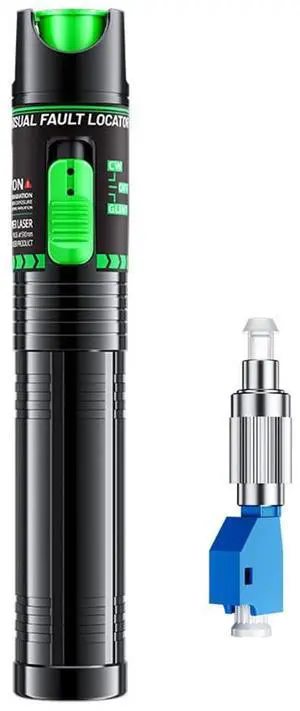 30mW Green Light Fiber Tester | 510nm 3X Brighter Fault Locator for SC/FC/ST/LC Networks | Telecom & Data Center Pro Tool