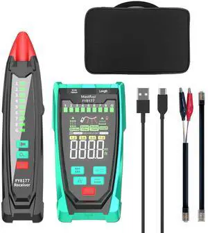 Network Cable Tester, Shielded Line Finder, Rechargeable Cable Tracer with Probe Tone, Multi-Function Wire Tracer, Ethernet LAN Network Cat5/6/7 Cable Maintenance Organizer, Telephone Line