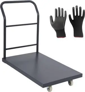 Platform Truck Industrial Flatbed Cart with Wheels, 36"x24" Moving Cart 2000lb Capacity Hand Tuck for Garages, Warehouse