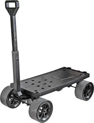 Platform Hand Truck & Moving Dolly, Black - 250 lb Capacity (Flatbed Only) 100% USA Made
