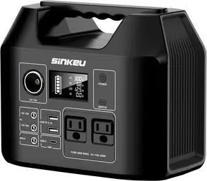 Portable Power Station 80000mAh,256Wh LiFePO4 Battery Backup,300W AC Outlets, Power Bank for Hurricane Emergency Outdoor Camping RVs Home