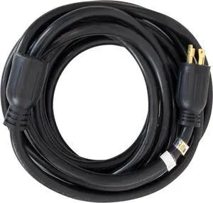 XP3025GC 30-Amp 25-Foot 10-Gauge L14-30 Heavy Duty Generator Cord for Home Power Backup, Black