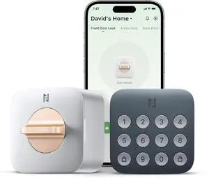 Holo Wi-Fi Smart Lock with Keypad, Keyless Entry Deadbolt Door Lock with App Remote Control, AutoLock & Anomaly Detection, Non-Destructive Installation, Supports Alexa, Apple Home