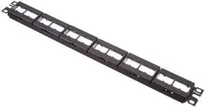 CPP24WBLY 24-Port Flat Patch Panel, Black
