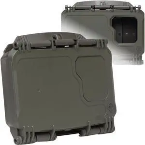 DarkVault Comms 2.0 Critical Gear Case with Patch Panels, Integrated Phone Clamp, Viewing Window, for Chest Rig Compatible with Smartphones, Made in USA (Ranger Front/OD Back, Regular)