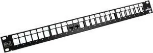 Extreme 6+ QuickPort Patch Panel 1RU, Cat 6, 24-Port with Extreme Cat 6+ Connectors, 69270-U24