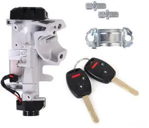Ignition Switch Lock Cylinder 46 Chip Immobilizer Keys with Panic 2+1 Button for Honda Civic 2006-2011 CR-V 2007-2011 Fit 2009-2011