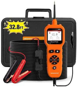 Power Circuit Probe Tool, Automotive Circuit Tester, 12-24V Electrical Short Open Breaker Circuit Finder, AC DC Voltage Trailer Relay Fuse Test