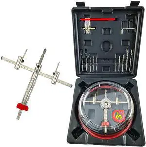 Adjustable Hole Saw Cutter Kit 1-5/8" to 8"40-200mm with ABS Dust Cover for Recessed Lights Ceiling in Recessed Drywall & Ceiling Tile