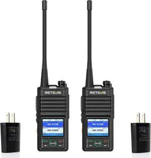 RB58 Waterproof Two-Way Radios (2 Pack) - Long Range Walkie Talkies for Adults with Noise Cancellation, NOAA, Group Call, Emergency Alarm, Support Bluetooth Calls and Mobile APP Setting