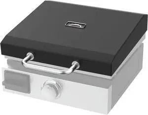 Hard Cover Hood for Blackstone 1971 1832 1814 1900 1650 1819 2142 1945 1939 1867 1939 Black Powder Coated Steel Hinged Lid with Temperature Gauge for Pit Boss Camp Chef 17" Flat Top Griddle Grill