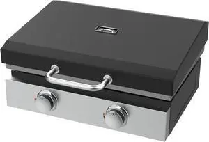Upgraded Hinged Lid for Blackstone 22 Inch Griddle Grill, Powder Coated Steel Hard Cover Hood with Thermometer Accessories for 22" Blackstone Models 1666 1813 1833 1842 2144 1891 2203 2304 2271 1935