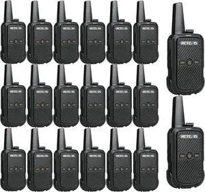 RT15 Radios Walkie Talkies 20 Pack, Business 2 Way Radios Rechargeable,Portable,USB Fast Charing, Handsfree,for Adults Restaurants Healthcare Retail Commercial