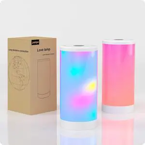 Long Distance Touch LampsBedside Smart Table Lamp for Enhancing Feelings,Long Distance Relationship Gifts for Mother,Dad, Daughter, Lover and Friend(2 Pack)