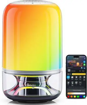 Table Lamp 2 Pro x Sound by JBL, Smart Cordless Table Lamp with Speaker, Music-Light Sync, 16 Music Modes & 100+ Scene Modes, Work with Matter, DIY Customized Rechargeable Desk Lamp for Bedroom