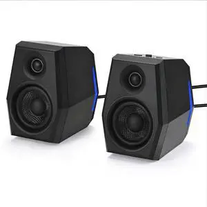 SW209 36W Computer Gaming Speakers with 3 EQ Modes (Game/Movie/Music), Dynamic 3D Surround Sound, 24bit DAC USB/AUX/Bluetooth 5.2, RGB Lighting, for PC/Desktop/Monitor/Laptop, Black