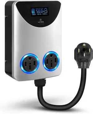 NEMA Socket Splitter for Level 2 EV Charger Installation - Power Your and High-Powered Appliance from The Same Outlet (50 Amp 14-50 to / Splitter)