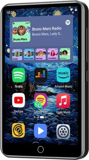 80GB MP3 Player with Bluetooth and WiFi, 4" HD Full Touch Screen Spotify, Music,YouTube,Pandora,Libby,Android MP4 Music for Kids (Black) 80GB MP3 Player with Bluetooth and WiFi, 4" HD Full Touch Screen Spotify, Music,YouTube,Pandora,Libby,Android MP4 Music for Kids (Black)