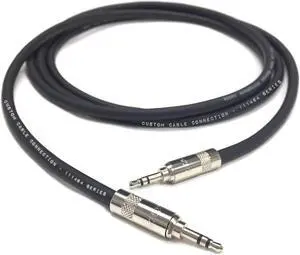 12 Foot Pro Audio 1/8 inch (3.5mm) TRS to Balanced Cable by