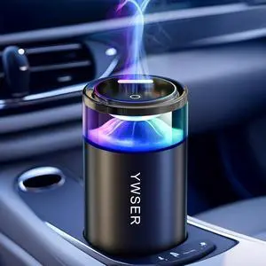 2025 Upgraded Smart Car Air Freshener Diffuser, New Smell Long Lasting, Auto On/Off,Car Scent with 8 Ambient Lights, Diffusers for Essential Oil (Snow Mountain)