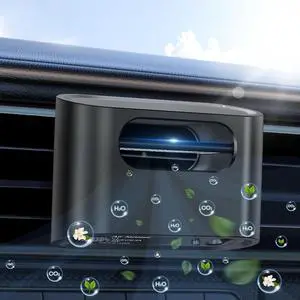 Smart Car Air Purifier Ionizer - Compact, Filter-Free Odor Eliminator for Smoke, Pet Odors and VOCs, Auto On/Off, Silent Operation, Universal Vent Clip Freshener Car, Home, Office Use by