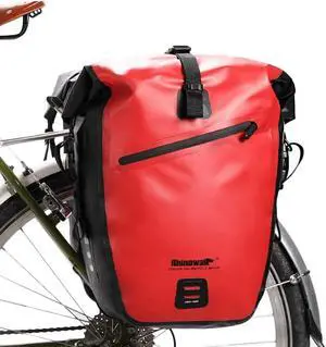Bike Bag Waterproof Bike Pannier Bag for Bicycle Cargo Rack Saddle Bag Shoulder Bag Laptop Pannier Rack Bicycle Bag Professional Cycling Accessories