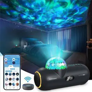 Star Projector Galaxy Light: Aurora Projector with 16 Colors & 65 Soothing Sounds, 8 Scenes Modes and Bluetooth Speaker Night Light for Christmas Birthday, Works with Alexa/App/2.4Ghz WiFi