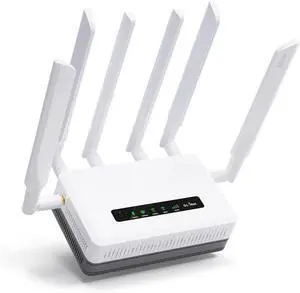 GL-XE3000 (Puli AX) 5G Router with Dual SIM Card Slot, Wi-Fi 6 Cellular Routers, Built-in Battery, Multi-WAN, VPN, OpenWrt, Secure 5G Router for Office, Retail, nts, Business