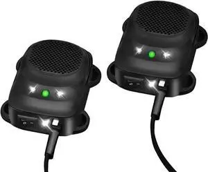 Under Hood Rodent Repellent for Car Engines, 12V 24V Ultrasonic Mouse Deterrent with LED Strobe Lights  Mice and Rat Repeller for Truck, RV, Vehicle Engine Protection, Pack of 2