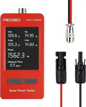 1800W Solar Panel Tester  PV Multimeter with Sm MPPT & HD OLED Display for Solar Panel Diagnostics and Data Analysis