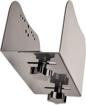 New -  Adjust Computer Mount, for CPU Displays 4-6.25 inches, Open Frame Design, Steel Construction, Wall Mount, 5-Year Warranty (DCPU1) Gray