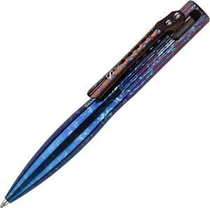 Titanium Wide Grip Bolt Action Pen Retract Short Ballpoint Pen Compatible with Parker Refill for EDC Signature Business Office School Color Multicolor(TBP03)