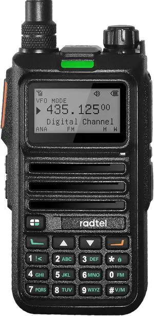 RT-4D DMR Radio 1024 Channels Walkie Talkie, Dual Band Dual Mode Analog/Digital Two Way Radio, Dual Time Slot Tier 1+2, Ham Radio UHF VHF Spectrum