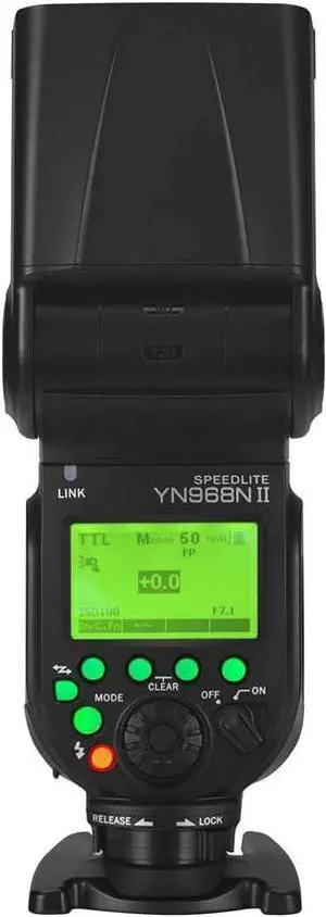 YN968N II YN968NII GN60, Wireless On Camera Flash Speedlite Unit, HSS TTL 1/8000s, for Nikon D7300 D7200 D7100 D5600 D5500 D3300 D3000 D500 D810 D750