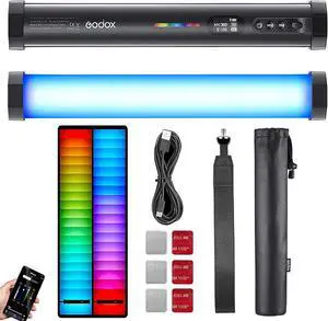 TL30 RGB Tube Light, Full-Color LED Light Wand CRI97 TLCL99, 2700K-6500K Adjust, APP Control, Magnet Design