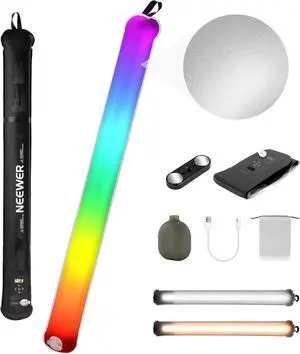 BASICS 30W Handheld RGB Leuchtstab 35,5"/90cm, tragbare aufblasbare TPU Beleuchtung 5000mAh Typ C 45W in/30W Out, 3000Lux 17 Effekte 2700-6500K CRI95 für Studiofotografie Videoaufnahmen, GC30C