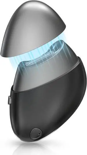 Electric Nail Clipper, Upgraded Toe Nail Clippers with Nail Scraps Storage, 2 Speeds, Magnetic Cover, Type-C Rechargeable, Automatic Electric Nail le for Thick Toenails, Adult, Seniors, Men (Black)