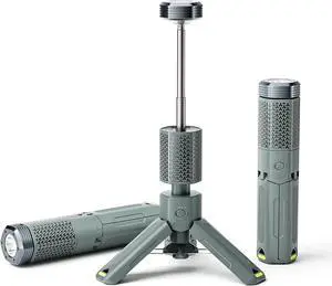 Camping Light, Telescopic Camping Lantern with Storage Bag, Collapsible, Magnetic, 10500mAh Battery, Rechargeable Outdoor Portable Lights for Hiking, shing, and Travel (Dark Gray)