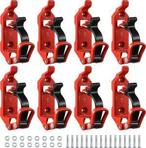 8 Pcs Shovel Holder for Truck, Heavy Duty Shovel Mounts for Roof Rack, Quick Release Axe Holder Mount Kit, Metal and Rubber Car Accessories/ Garage Storage/ Truck/ Wall Mounting Brackets