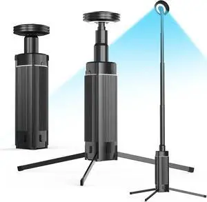Telescopic Camping Light 1PCS, Camping Lantern Rechargeable, Led Work Light with Stand Battery Powered 10800mah, Portable Camping Lamp and Flashlight, Camping Lights for Hiking, Camping, shing