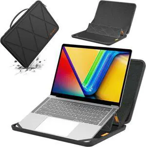 MS50 Hard EVA Sleeve Case with Stand Compatible for 14 inch Vivobook 14 X1407/14X OLED/S 14 Flip OLED,for 14 inch Vivobook 14 M1407/14 X1407QA/S14 S3407QA Copilot+PC, Zenbook 14 UX3402