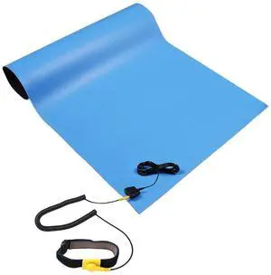 Anti Static Mat for Pc ESD Mat: 24"X48" Soldering Table Mat Kit Computer Electronics Repair- Heat Resistant Static MatBlue