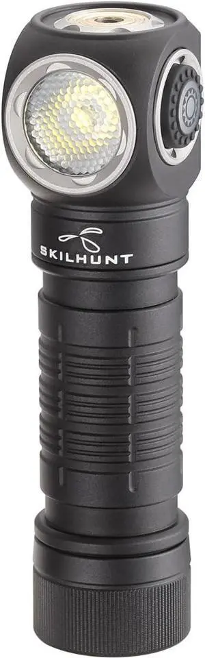 H150 Compact USB Magnetic LED Headlamp Flashlight Rechargeable Hands-Free EDC Light for Camping, Running, Hiking, Work(Black, Neutral White 519A High CRI)