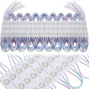 500 Pcs LED Module White 6500k 1.2W LED Storefront Waterproof Replacement Lights for Inflatables rative Module Light with Tape Adhesive Backside for Christmas Letter Advertising Signs