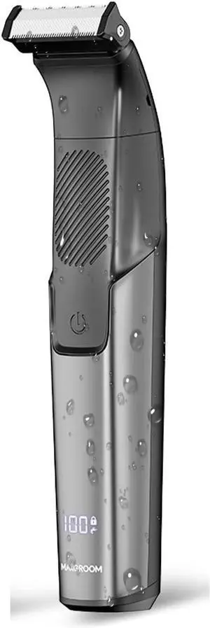 3-in-1 Body Hair Trimmer for Men, Double-Sided Intimate Razor & Ball Trimmer in Pubic/Groin, Waterproof Body Shaver