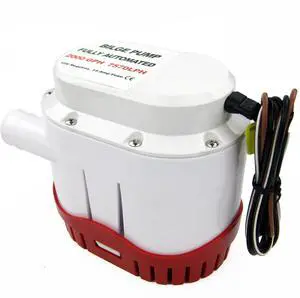 12V 2000GPH Automatic Electric Bilge Pump Marine Boat Submersible Water Pump with Built in Float Switch